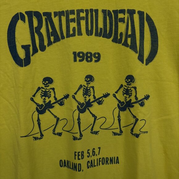 Grateful Dead Uncle Sam 89 Oakland Rock Show Band T-Shirt M - Picture 2 of 4